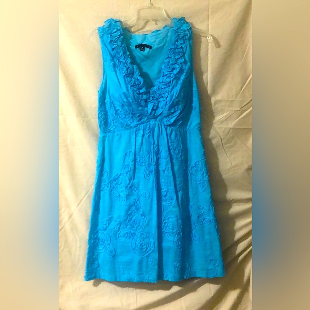 Tiana B. Turquoise sleeveless Sundress